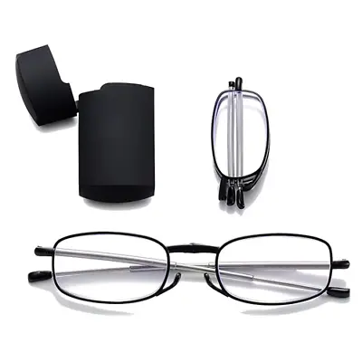 Folding Reading Glasses Pocket Wallet Purse Reading Glasses  With Storage Case • £5.98