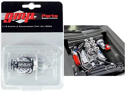 Injected 383 Small Block Engine & Transmission Replica 1/18 Scale By Gmp 18966 • $21.99