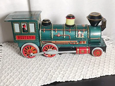 Vintage Battery Operated Mystery Action Western Special Tin Train Locomotive Toy • $27.10