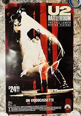 Original U2 Rattle And Hum Promotional Poster 1988 • $14