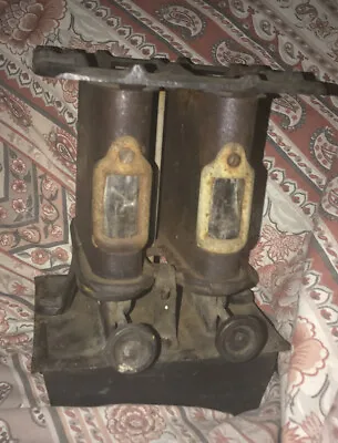 $125 • Buy Antique Sad Iron Heater Stove Original Kerosene Double Burner 15 Ml Unbranded