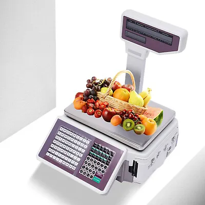 Digital Electronic Food Price Computing Scale W/Thermal Label Printer 30kg/66lb • $311.60