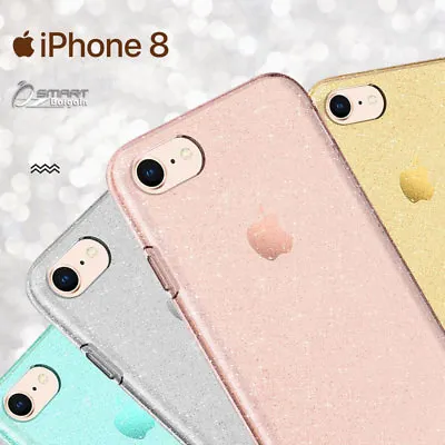 Glitter Shining Bling TPU Jelly Gel Case Cover For IPhone 8 / IPhone 8 Plus • $5.99