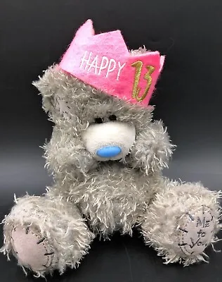 Me To You Happy 13th Birthday Small Grey Tatty Teddy Bear Plush Soft Toy 14cm • £9.99