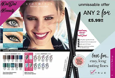 2 X GLIMMERSTICK RETRACTABLE EYELINER VARIOUS COLOURS TWIST UP 2 FOR PRICE OF 1! • £7.99