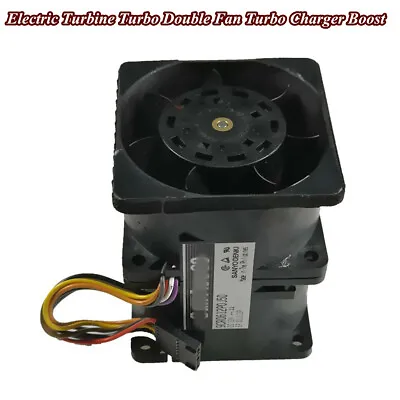 Car Electric Turbine Turbo Double Fan Turbo Charger Boost Intake Fans SAN ACE60 • $42.36