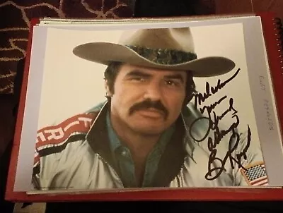 Burt Reynolds USA Actor Original Signature On Colour Photo • £39.99