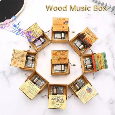 Wood Music Box Gifts For Wife For Daughter You Are My Sunshine Melody • £6.71