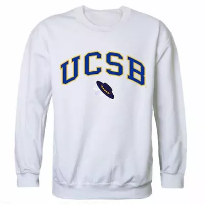 UCSB University Of California Santa Barbara Campus Sweatshirt Sweater White • $45.95