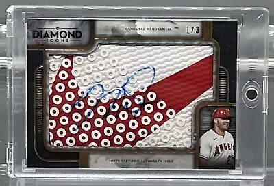 2023 Topps Diamond Icons Mike Trout Auto Preeminent Pieces Relic 1/3 swoosh • $1399.99