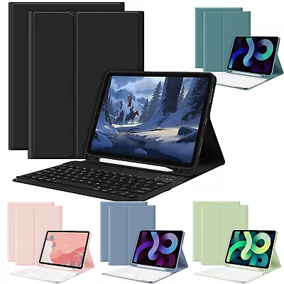 $32.99 • Buy For IPad 5/6/7/8/9 /10/ Air Gen Bluetooth Keyboard Cover With Pencil Holder Case