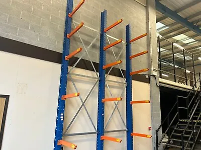 HEAVY DUTY CANTILEVER SINGLE SIDED INDUSTRIAL RACKING BAYS H 5M 5 Levels • £756