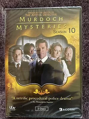 Murdoch Mysteries Season 10 (DVD 18 Episodes 5 Discs Set} Brand New Ships Free • $15