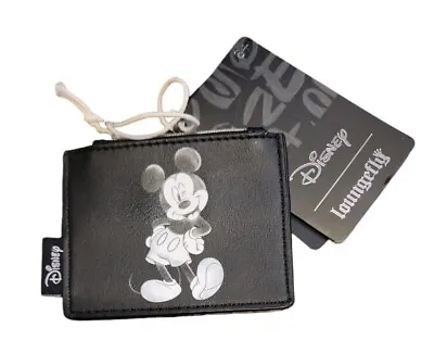 Loungefly Disney Mickey Mouse Coin Purse Credit Card Wallet Black • $21.99
