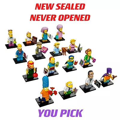 You Pick! LEGO Collectible The Simpsons Series 2 Minifigures 71009 *New Sealed* • $10.29