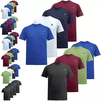 Pack Of 4 Mens Lyle & Scott Crew Neck T-Shirt Short Sleeve Shirt Casual Top Tee  • £29.99