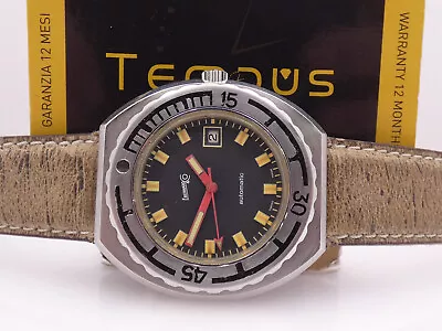 £1990 • Buy EBERHARD SCAFOGRAF OVERSIZE 43 Mm DIVER 200m STEEL AUTOMATIC YEARS '70s WATCH