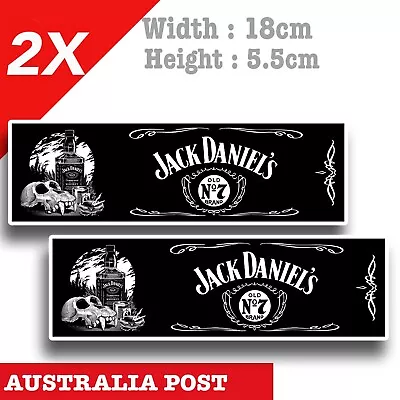 $7.50 • Buy Jack Daniels Whiskey Skull Logo - Fridge Bar  Decal  Sticker 