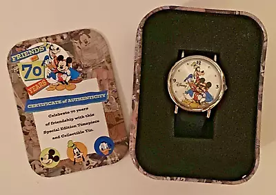 DISNEY Mickey Mouse Donald Duck & Goofy FRIENDS For 70 YEARS Watch • $39.50