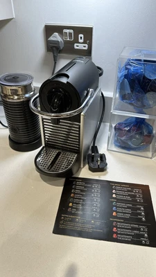 £125 • Buy Nespresso Magimix Coffee Machine, Frother And Capsule Holder / Capsules Bundle