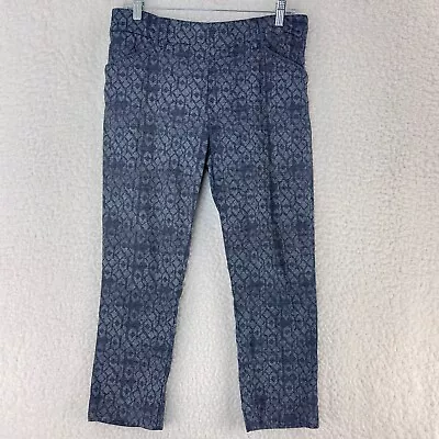 Anthropologie Cartonnier Blue Charlie Trouser Cropped Pants Womens Size 8 • $19.99