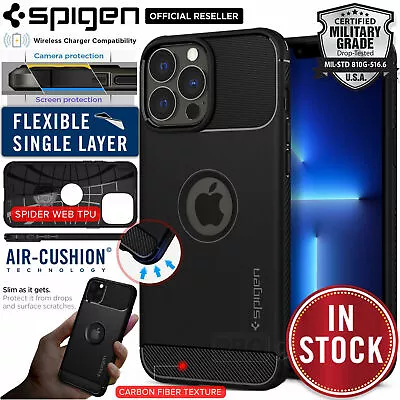 $34.98 • Buy For Apple IPhone 13 12 11 Pro Max Mini XS X XR Case SPIGEN Rugged Armor Cover