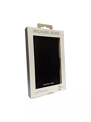 Original Michael Kors Saffiano Leather Folio Case For IPhone X/Xs- Black • $36.98
