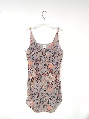 CAbi Women's Fresco Print Slip Dress Size Medium Gray Lined W/ Pockets 5049 • $9.99