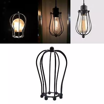 Metal Pendant Ceiling Shade Industrial Geometric Cage Lampshade • $25.63