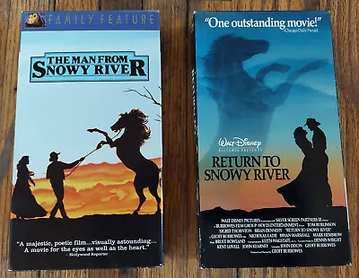 Vhs The Man From Snowy River Return To Snowy River Kirk Douglas Walt Disney • $6.99