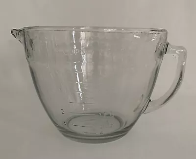 Pampered Chef 8 Cup Glass 2 Qt. Quart Measuring Mixing Batter Bowl Used • $17.99