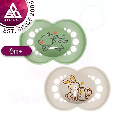 MAM Pure Original Symmetric Baby Soother│BPA/BPS Free Materials│Unisex│6m+│2Pk • $38.04