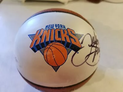 Felton Spencer Autographed Spalding Ny Knicks Mini Basketball Jsa Certified • $25