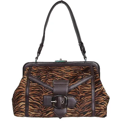 VIA SPIGA Bag Pony Hair Brown Leather   • $75