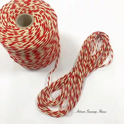 String  Bakers Red&White Craft Butchers String Twine Parcel Gift DIY Garden Cord • £2.99