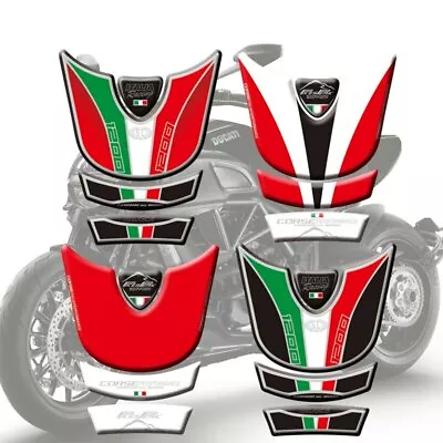 3D Fuel Tank Pad Decal Sticker Protector For 2010-2014 Ducati Multistrada 1200 • $19.99