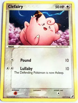 Pokemon Cards CLEFAIRY 53/115 EX UNSEEN FORCES SET EXC-NM • $2.50
