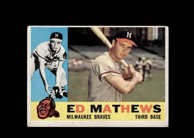 1960 Topps #420 Ed Mathews Milwaukee Braves HOF EX • $19.99