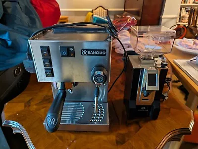 Rancilio Silvia Machine Eureka Digital Mignon Grinder Complete Coffee Setup • £700