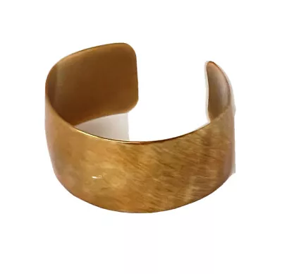 Vintage Marjorie Baer SF Brass Metal Cuff Bracelet • $29