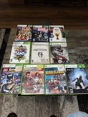 Collection Xbox 360 Video Game Lot Brand CIB Bulk Bundle 10 Pack  * See Pics* • $45