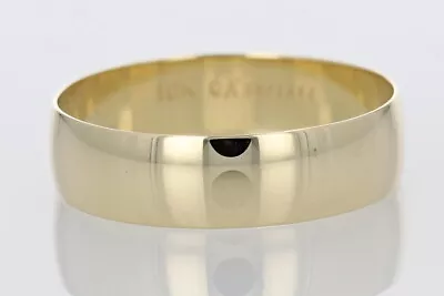 6mm Polished Classic Wedding Band Ring 10k Yellow Gold 2.48 Grams Size 12.25 • $115.99