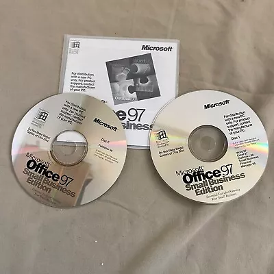 Microsoft Office 97 Small Business Edition Vintage PC Computer Software • $11.87