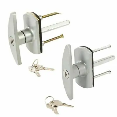 Silverline Garage Door Lock Replacement T Handle Square Or Diamond 75mm Spindle  • £12.89