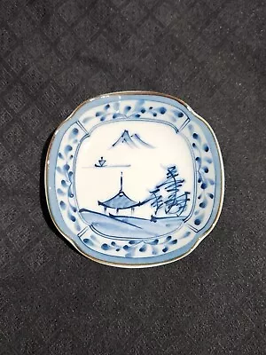 Japanese Style Possibly Deflt Painted Nice Porcelain Dish  Handpaintd • £3