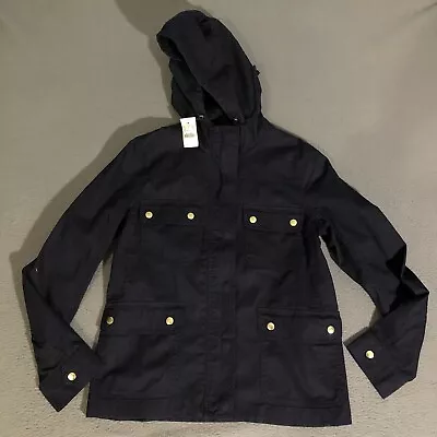 J Crew Navy Blue Military Style Field Jacket Women's Size Medium • $47.99