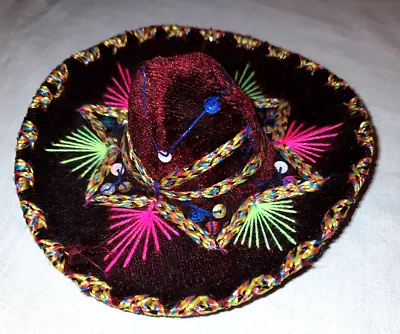 Mini Small Mexican Mariachi 6  Hat Charro Sombrero Souvenir  • $14