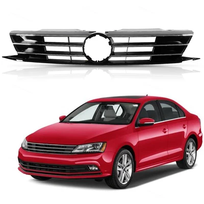 $68.85 • Buy Plastic Bumper Chrome Grill Grille VW1200165 Fit For 15-2018 VW Volkswagen Jetta
