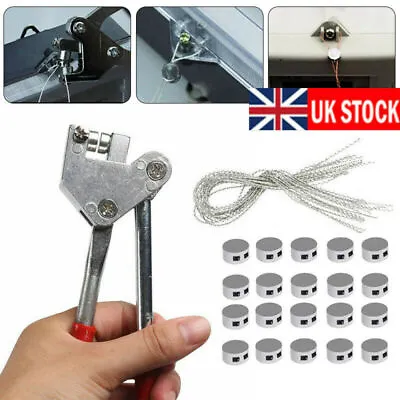 Sealing Plier Tools With 20 Security Lead Seal Electric Meter Diameter Lead Tags • £11.79