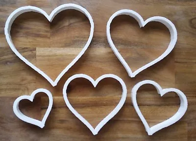 £3.99 • Buy Heart Love Valentines Cookie Cutter Biscuit Dough Pastry Fondant Stencil 5 Sizes
